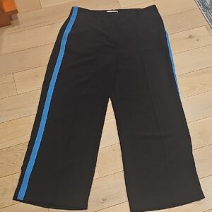 Reiss Black Pants With A Blue Stei